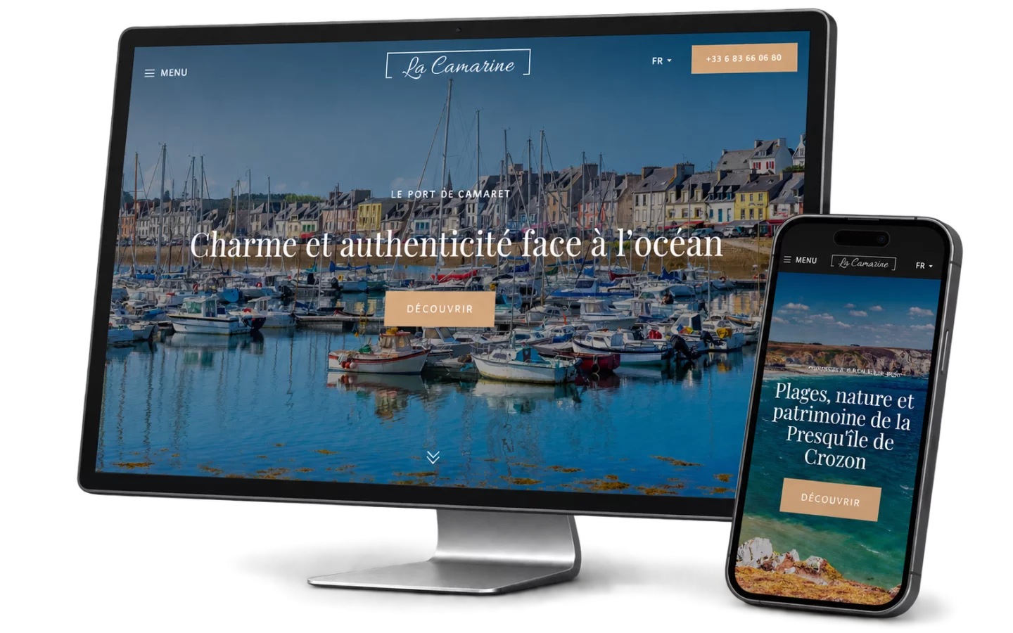 Présenter une location saisonnière à Camaret-sur-Mer et faciliter les demandes de réservation.