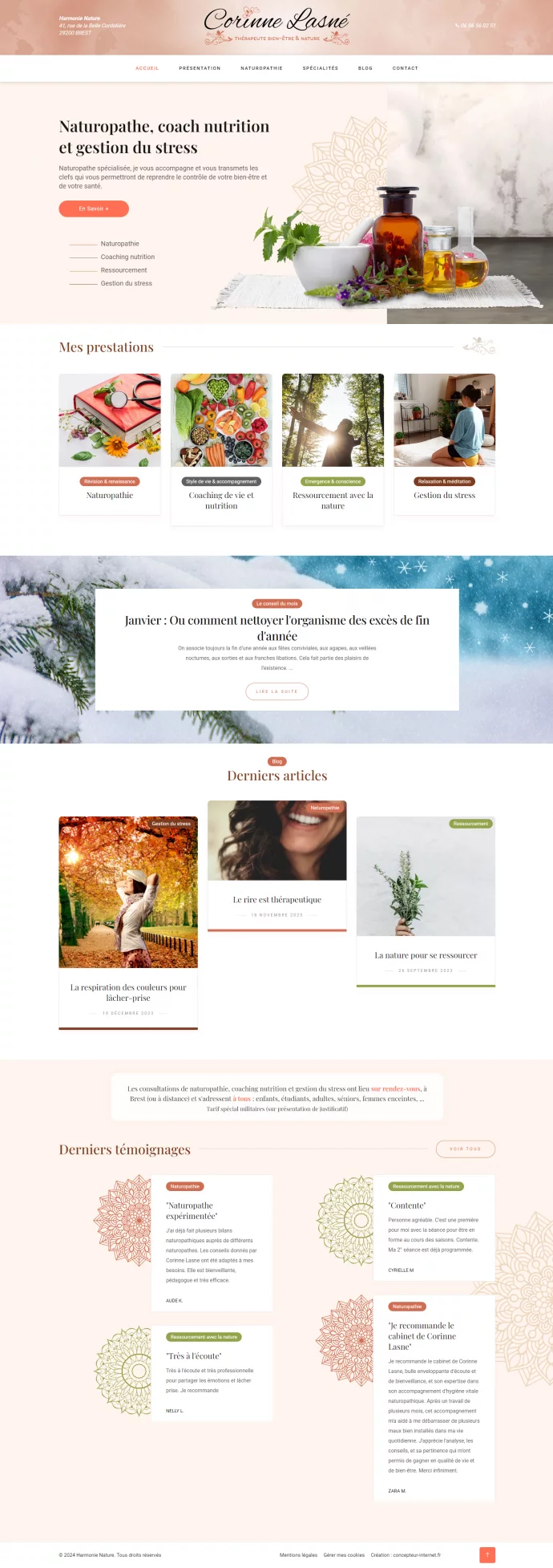 Aperçu du projet Harmonie Nature